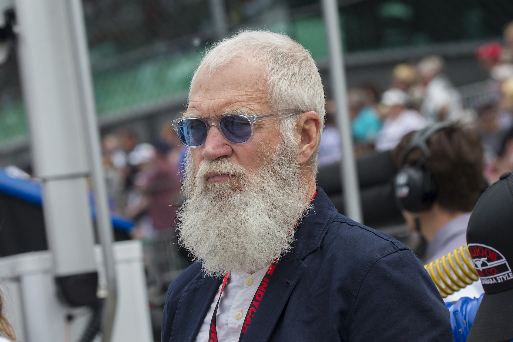David Letterman on pit road prior to the NTT IndyCar Series 103rd running of the Indianapolis 500. (Photo by Khris Hale/Icon Sportswire via Getty Images)