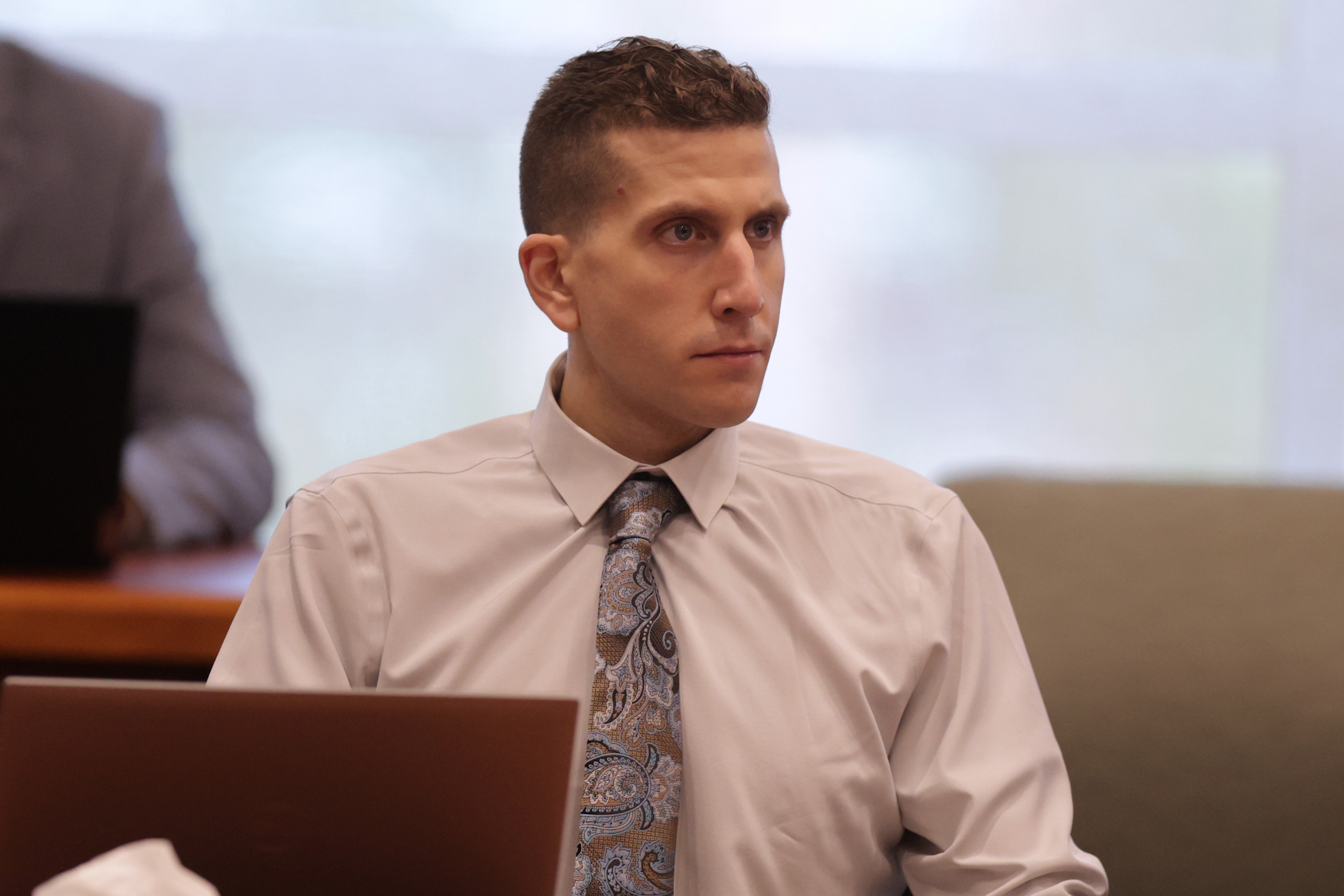Brian Kohberger, charged in the murders of four University of Idaho students, appears at the Ada County Courthouse, Wednesday, July 2, 2025, in Boise, Idaho. (Kyle Green/Getty Images)