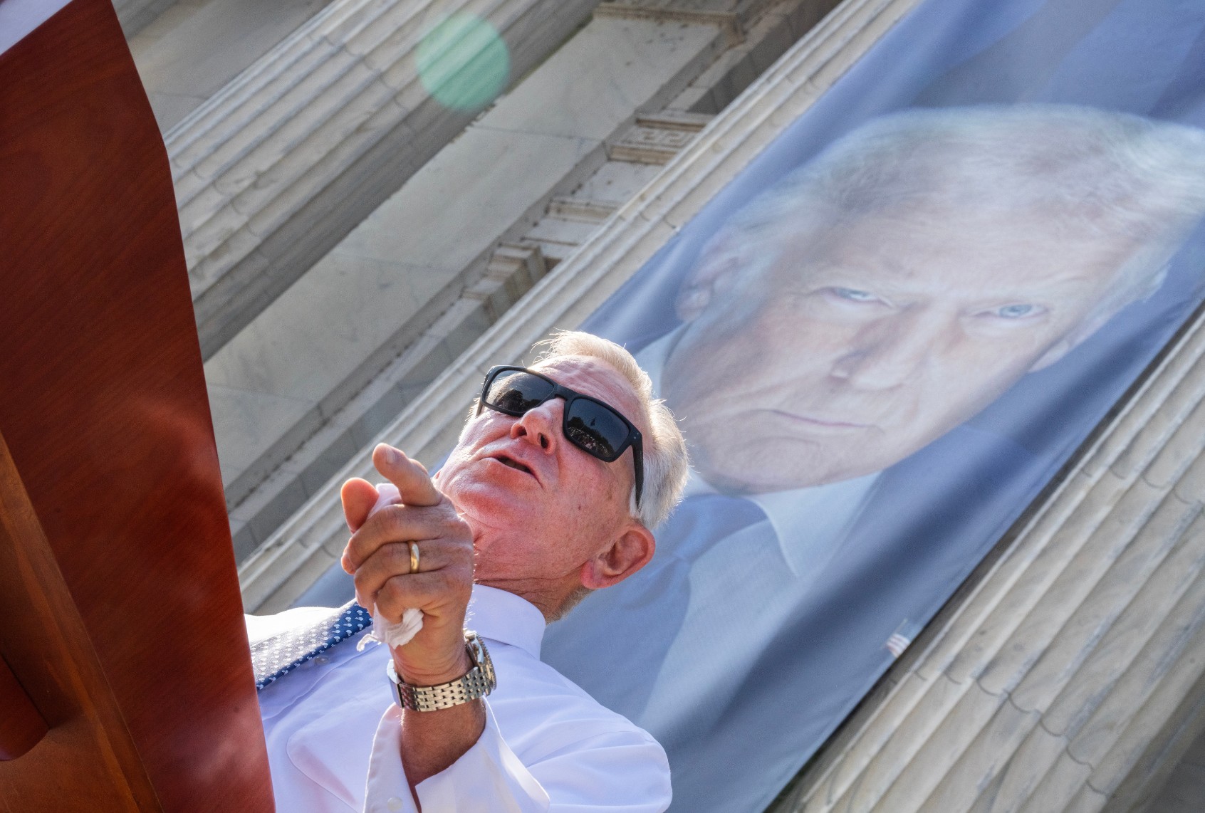 Sen. Tommy Tuberville, R-Ala., speaks during a news conference to announce outside the USDA Whitten Building on Tuesday, July 8, 2025. ((Tom Williams/CQ-Roll Call, Inc via Getty Images)