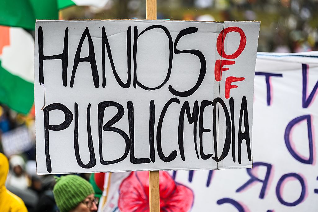 Despite protests and public outcry, Corporation for Public Broadcasting announced that it will be ending operations by the end of the year. (John Lazenby / UCG / Getty Images)