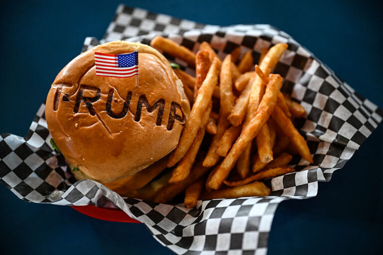 Texas chain Trump Burger has now seen two of its owners arrested by the ICE agents they champion. (RONALDO SCHEMIDT / AFP / Getty Images)