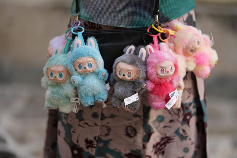 From Paris Fashion Week to TikTok stars, Labubus are the toy craze of the moment and raking in thousands of dollars to retailers and resellers. Enough for some criminals to steal $7,000 worth of them. (Edward Berthelot / Getty Images)