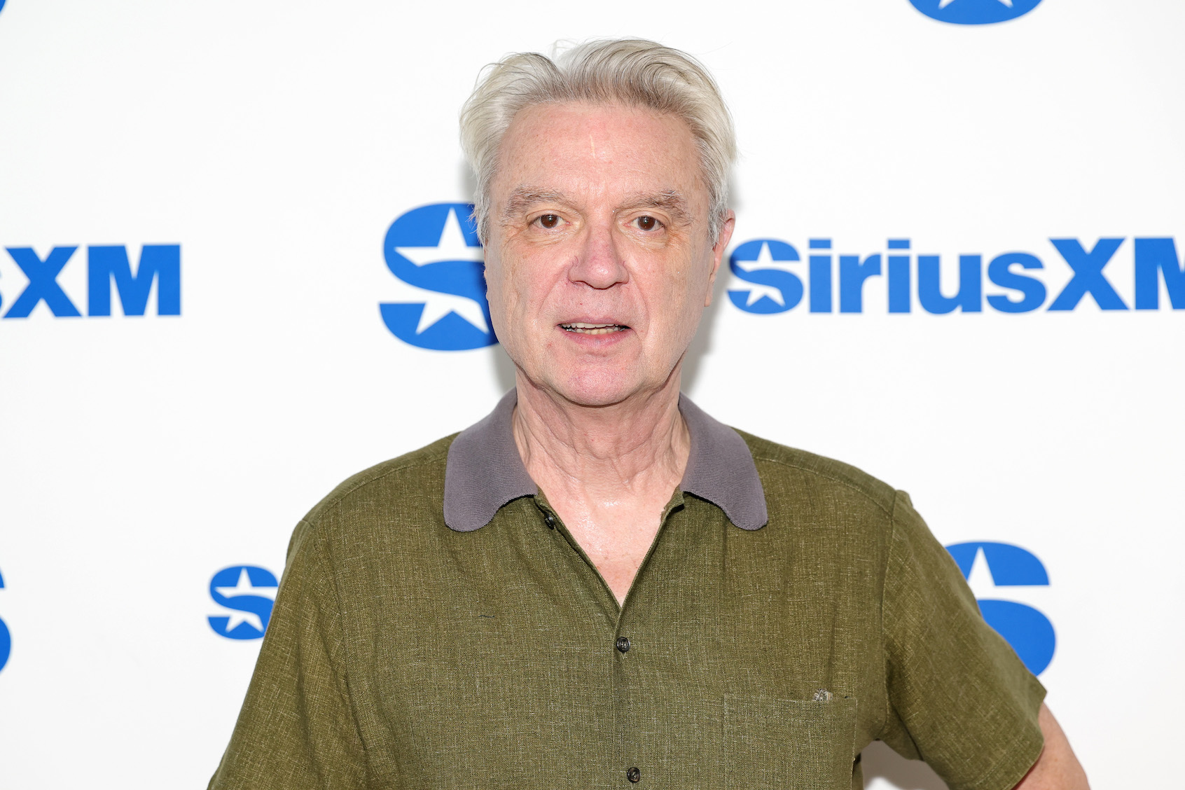 David Byrne visits SiriusXM Studios on July 09, 2025 in New York City. (Photo by Dia Dipasupil/Getty Images)