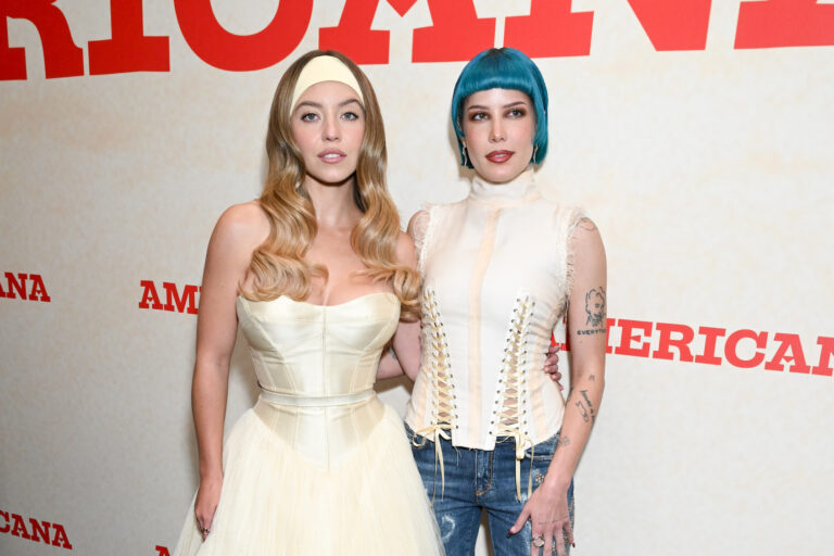 Sydney Sweeney, Halsey at Lionsgate's "Americana" Los Angeles Special Screening. (Photo by Gilbert Flores/Getty Images)