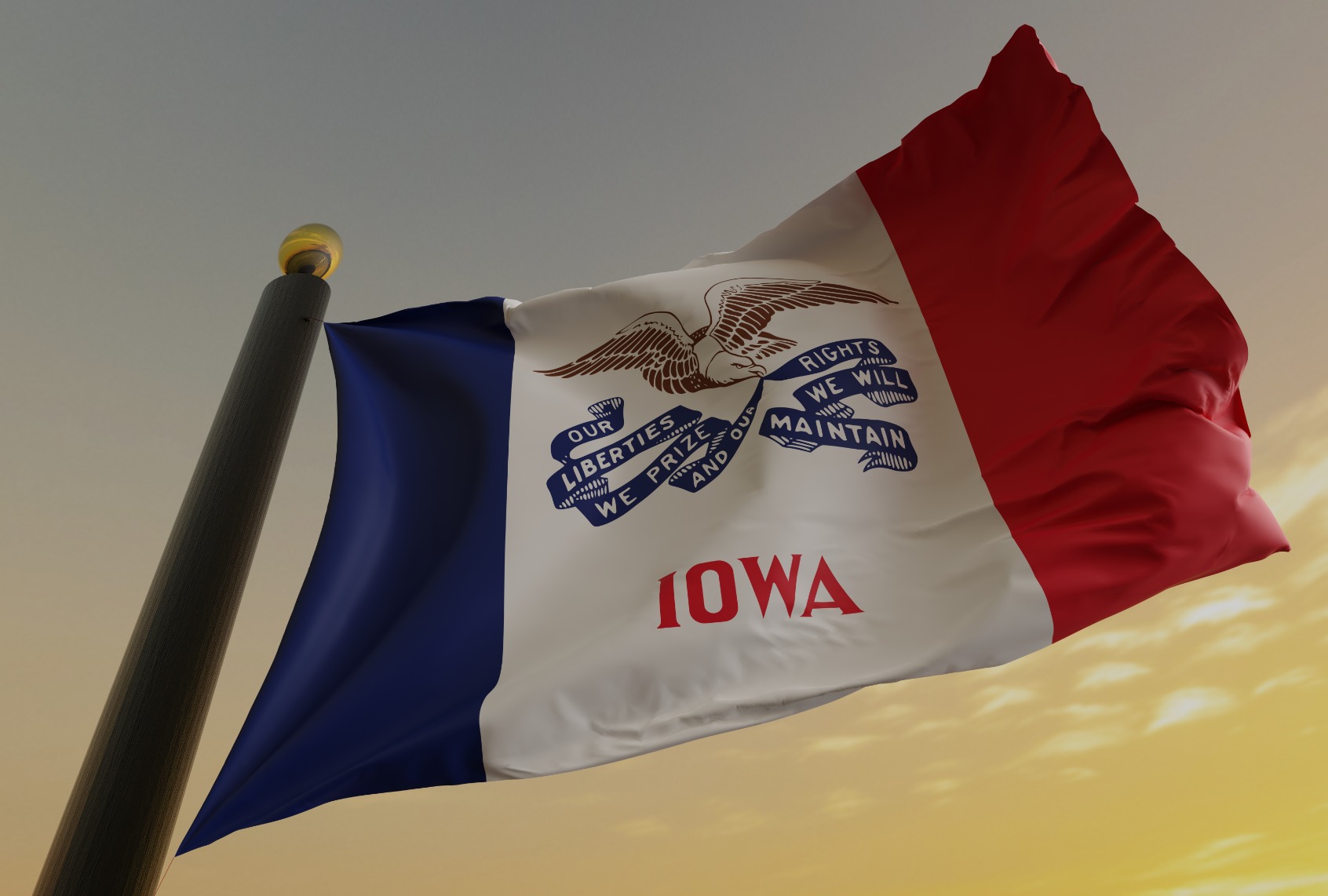 Iowa flag (Getty Images/Manuel Augusto Moreno)