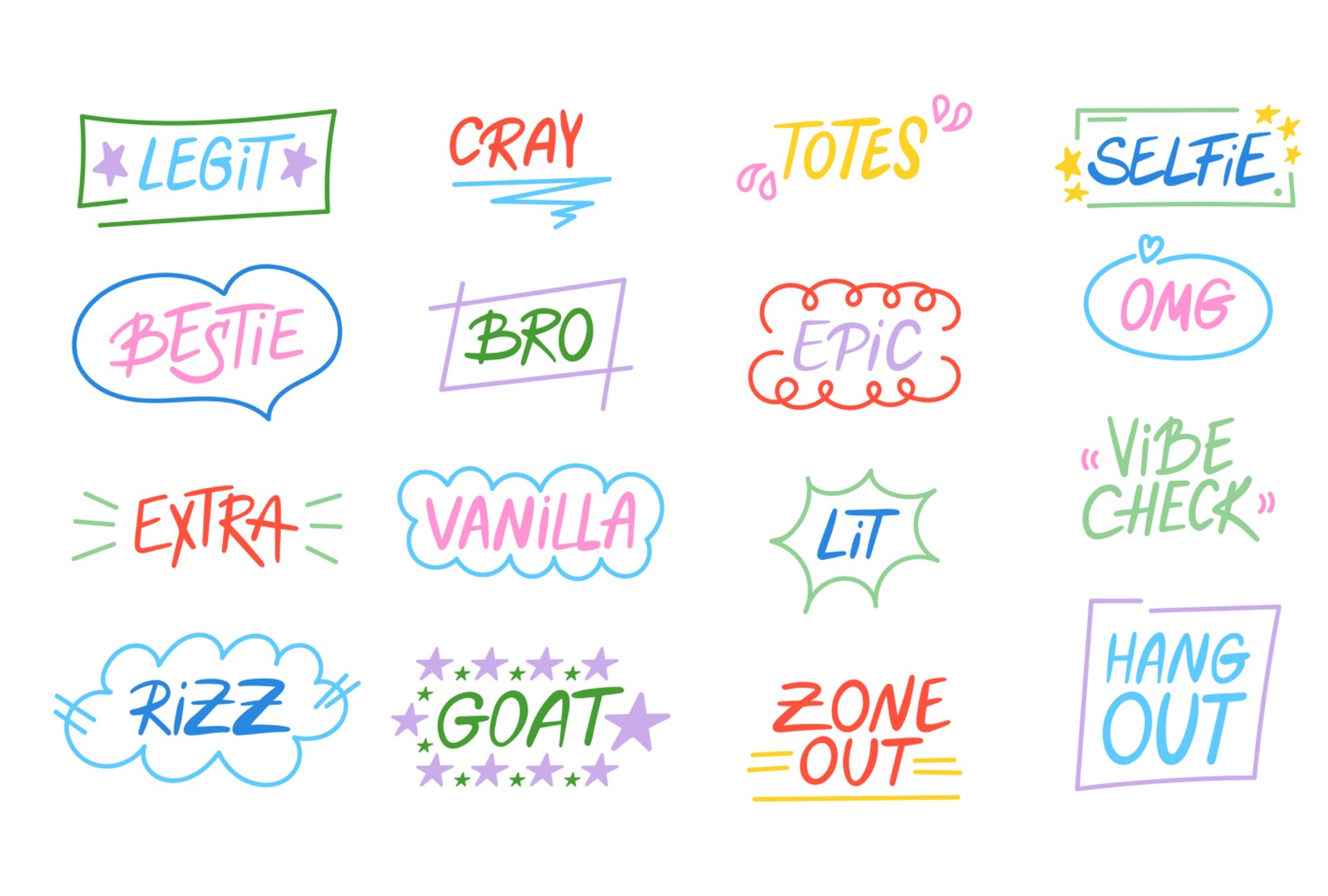 Gen Z buzzwords (LiiaLonnArt/Getty Images)