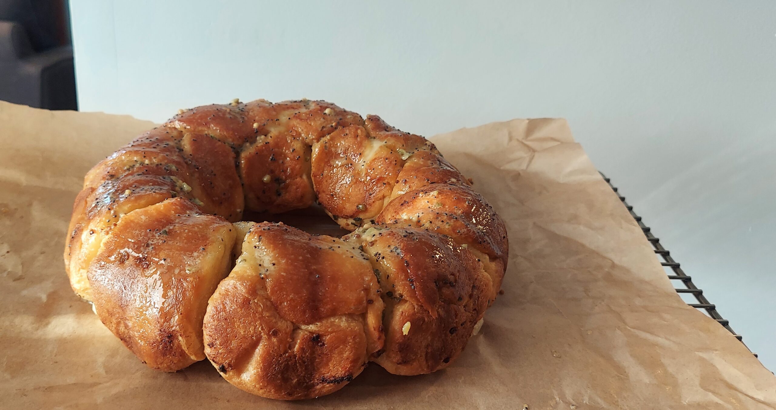 Funeral sandwich monkey bread, freshly glazed (Ashlie Stevens )