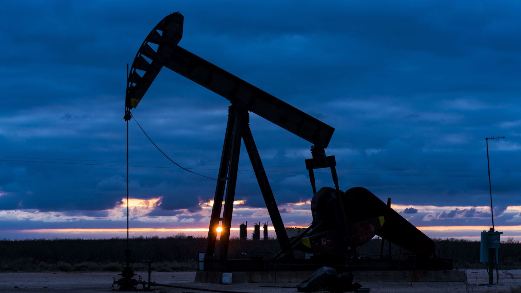 Oil Wells pumping outside of Midland Texas. (Photo by Joe Sohm/Getty Images)