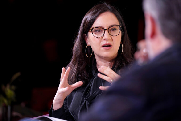 The Free Press' Honestly with Bari Weiss (pictured) hosts Senator Ted Cruz presented by Uber and X on January 18, 2025 in Washington, DC. (Photo by Leigh Vogel/Getty Images)
