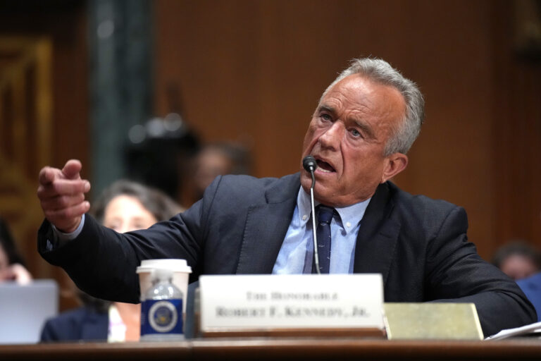 Health and Human Services Secretary Robert Kennedy Jr. testifies before the Senate Finance Committee. (Photo by Andrew Harnik/Getty Images)