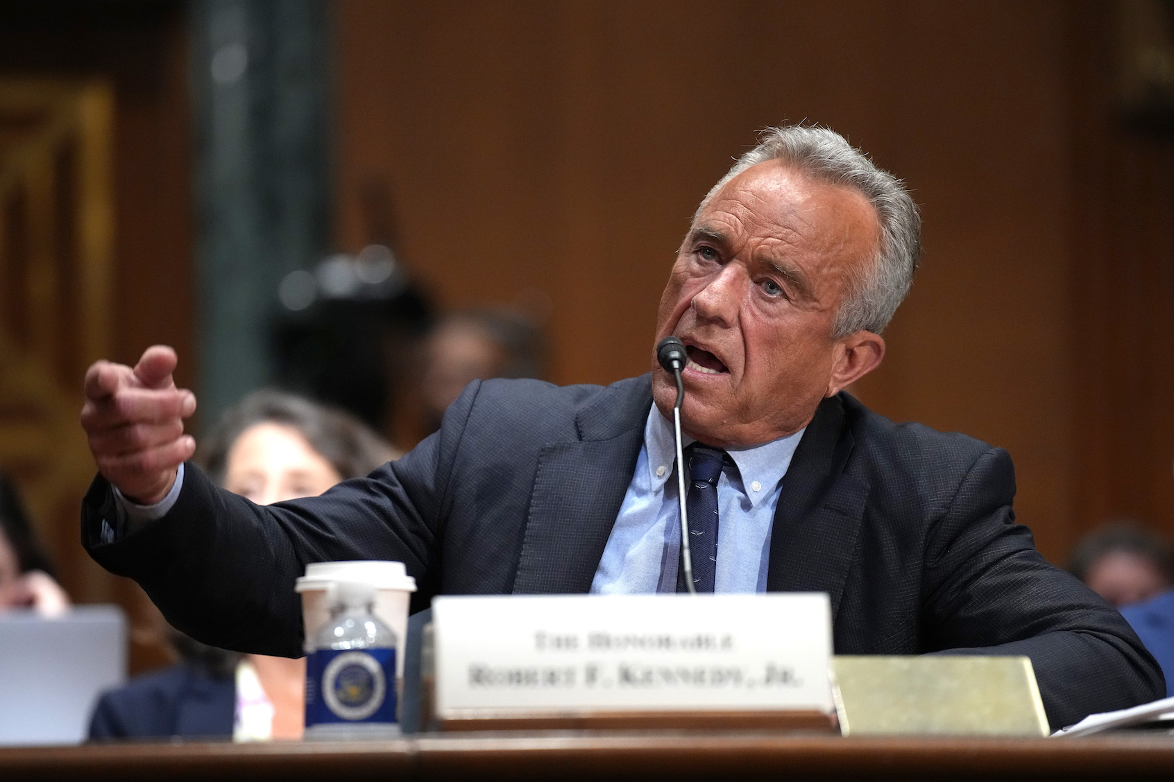 Health and Human Services Secretary Robert Kennedy Jr. testifies before the Senate Finance Committee. (Photo by Andrew Harnik/Getty Images)