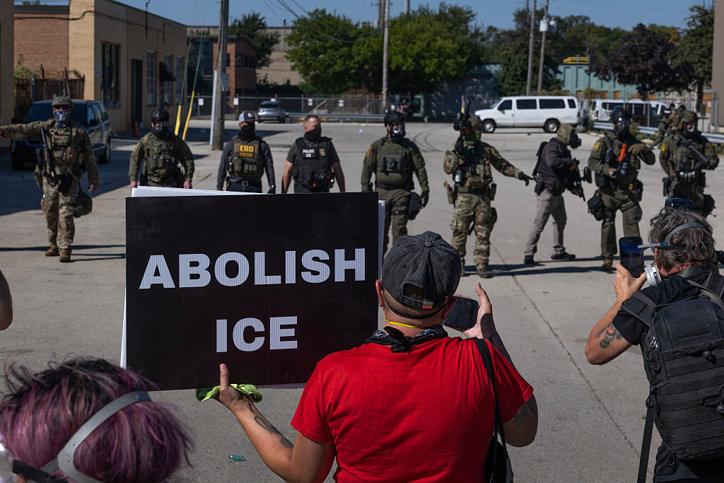 ICE protests continue this week. In Iowa's largest school district, the people are protesting against the detention of Dr. Ian Roberts, the distinguished superintendent and former Olympic runner. (Scott Olson / Getty Images)