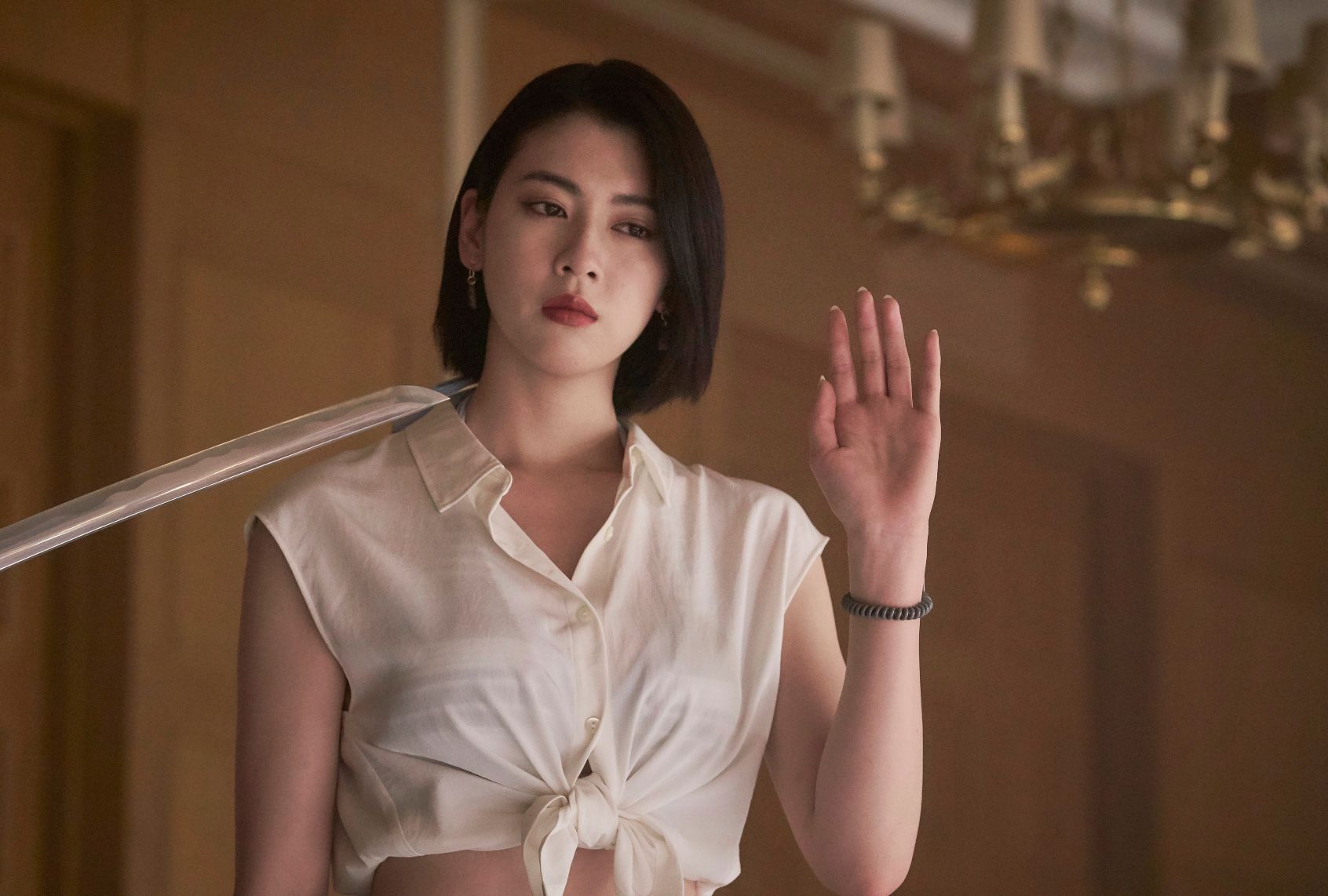 Ayaka Miyoshi as Rizuna Ann in "Alice in Borderland"