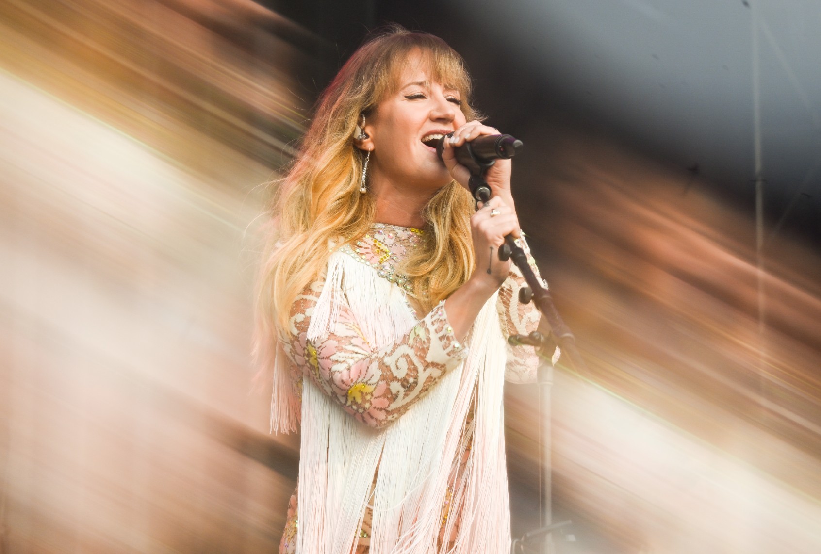 Margo Price performs during the Back Cove Festival on August 03, 2025 in Portland, Maine. ( Astrida Valigorsky/Getty Images)
