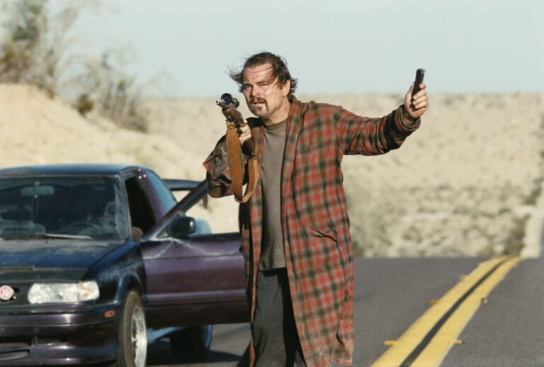 Leonardo DiCaprio as Bob Ferguson in "One Battle After Another" (Courtesy Warner Bros. Pictures)
