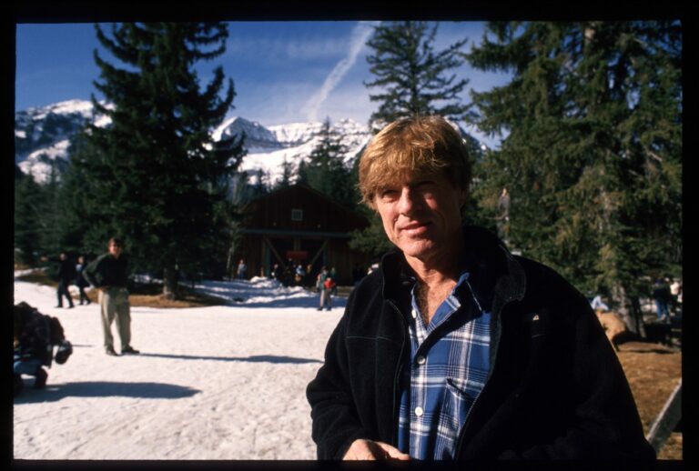 Robert Redford poses for a picture at the Sundance Film Festival January 21, 1994 in Salt Lake City, Utah. (Tom Smart/Liaison/getty images)