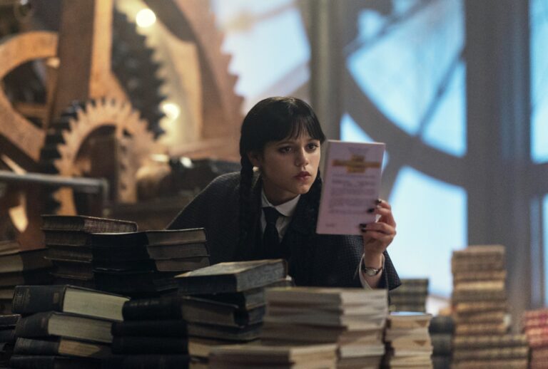 Jenna Ortega as Wednesday Addams in "Wednesday" (Jonathan Hession/Netflix)