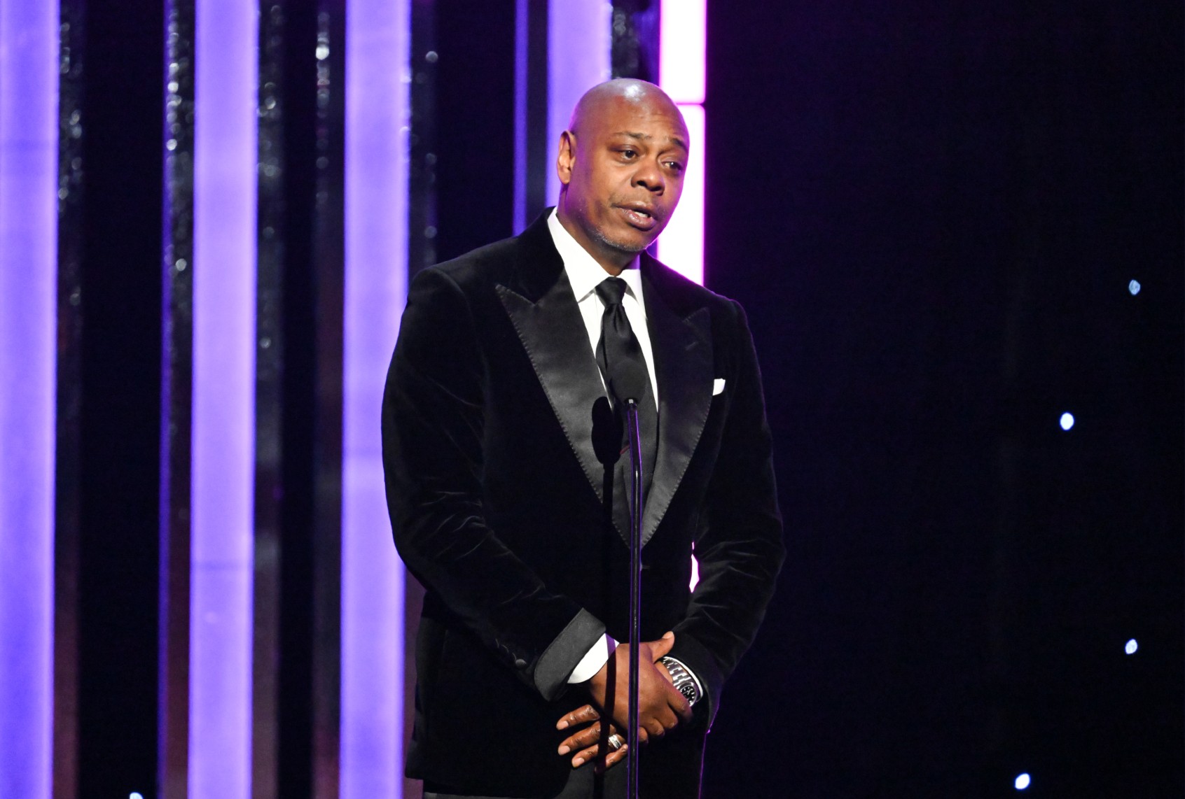 Dave Chappelle at the 56th NAACP Image Awards held at the Pasadena Civic Auditorium on February 22, 2025 in Los Angeles, California. (Gilbert Flores/Variety via Getty Images)