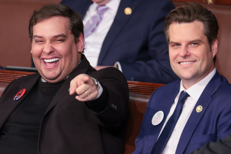 Trump commutes George Santos' sentence Trump-supporting disgraced Congressmen seem to get away with anything. Like George Santos (L) and Matt Gaetz. Both have been riddled with legal troubles, but as of today, both are enjoying a consequence-free life. (Win McNamee / Getty Images)