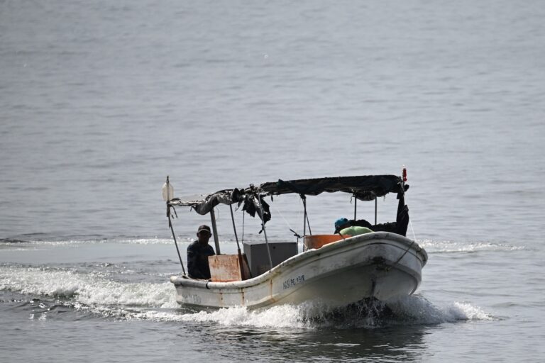Venezuelan fishermen take precautions in response to U.S. military deployment in the Caribbean, Sept. 24, 2025. (Federico Parra/AFP via Getty Images)