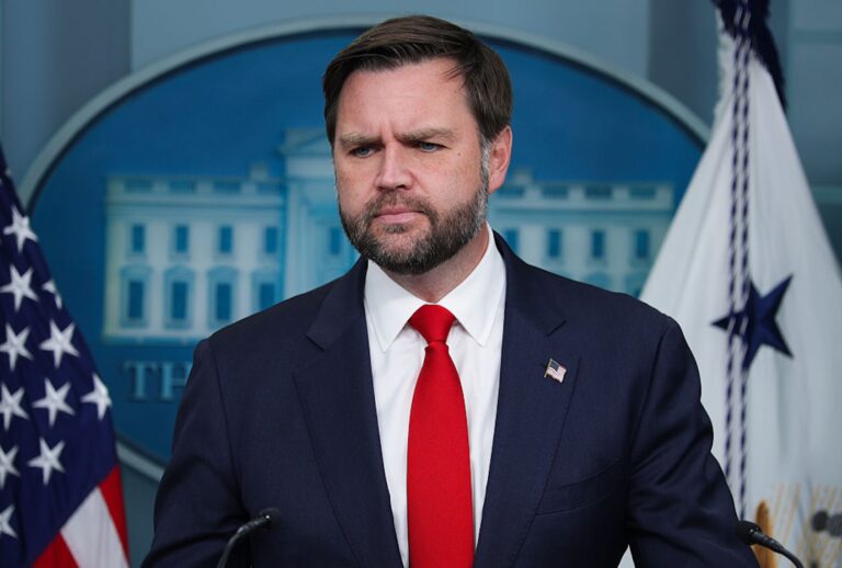 Vance called out after Calif. explosion Vice President JD Vance takes questions from reporters about the government shutdown at the White House on Oct. 1, 2025. (Alex Wong/Getty Images)