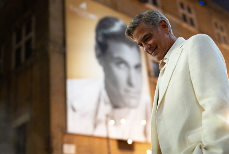 George Clooney in "Jay Kelly" (Peter Mountain/Netflix)