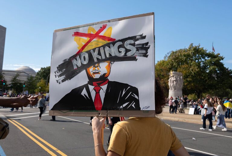 "No Kings" short-circuits MAGA’s mockery The "No Kings" rally in Washington, D.C., on Oct. 18, 2025. (Probal Rashid/LightRocket via Getty Images)