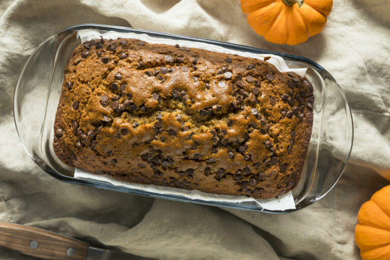 Homemade chocolate chip pumpkin bread (bhofack2/Getty Images)