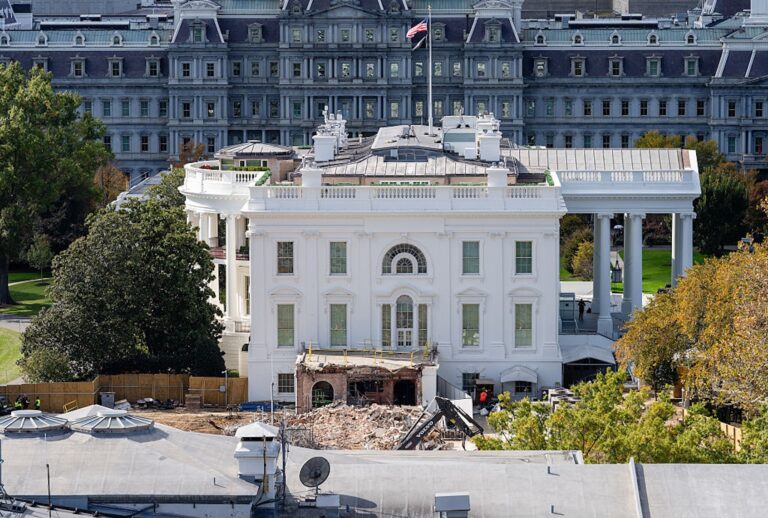 Trump’s demolition shakes MAGA base The East Wing of the White House was demolished on Oct. 23, 2025. (Eric Lee/Getty Images)