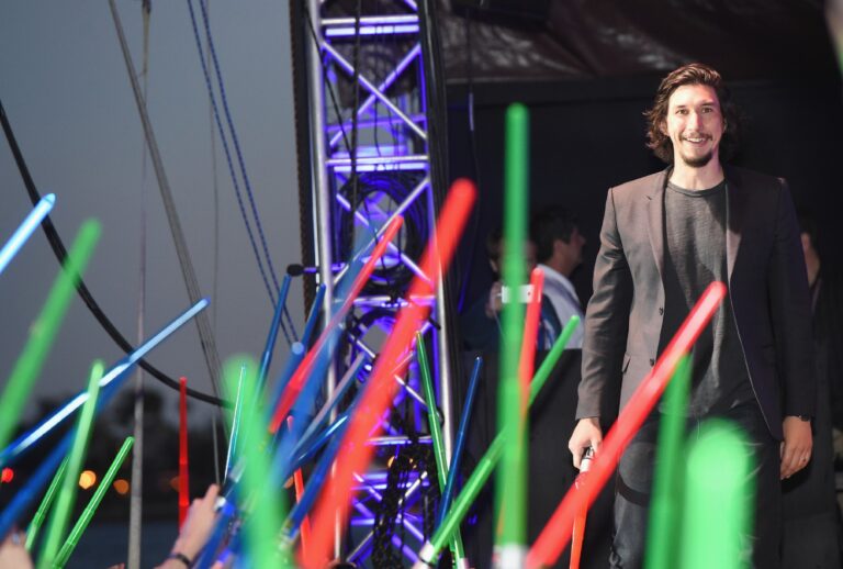 Adam Driver and more than 6,000 fans at a surprise "Star Wars" fan concert performed by the San Diego Symphony, 2015 (Michael Buckner/Getty Images for Disney)