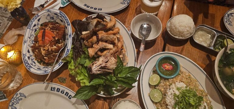 Cá Chiên Nước Mắm and crab fried rice at La Dong (Jodyann Morgan )