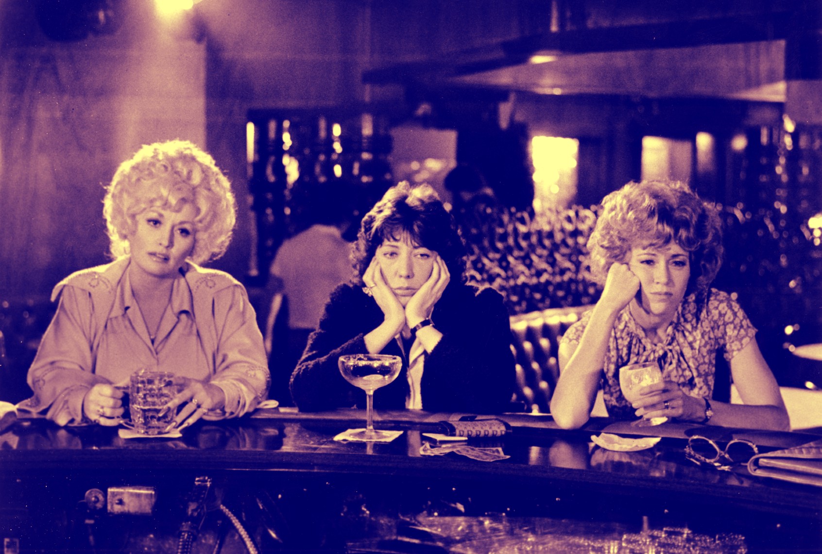 (L-R) Dolly Parton, Lily Tomlin and Jane Fonda as "women in the workplace" from the movie "9 to 5" in 1980 (Michael Ochs Archives/Getty Images)