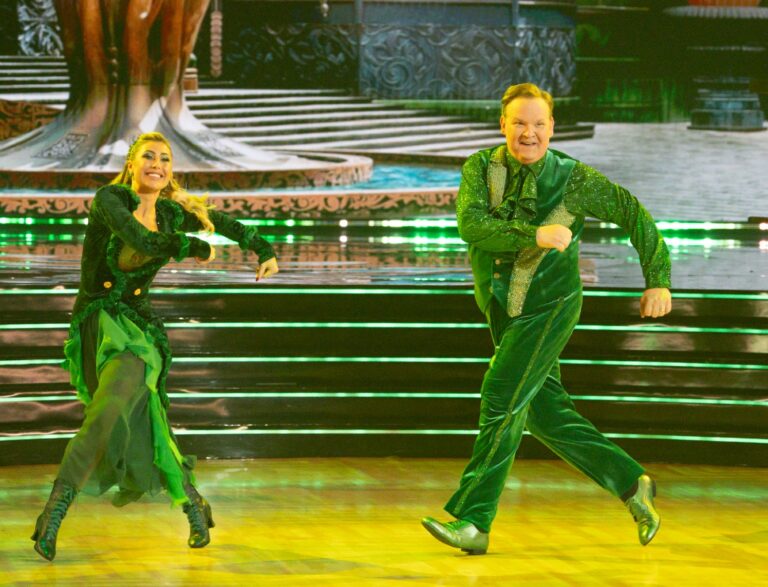 Emma Slater and Andy Richter on "Dancing with the Stars" (Disney/Eric McCandless)