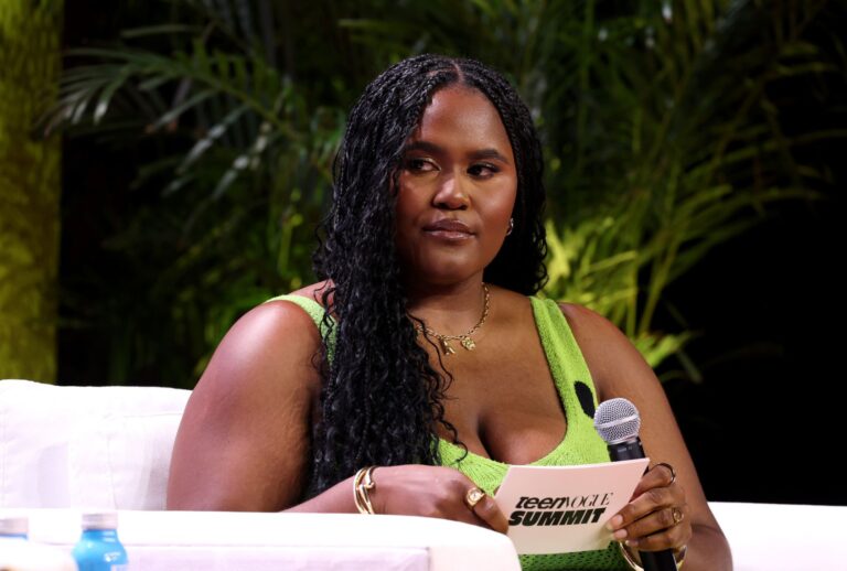 Editor Aiyana Ishmael speaks onstage during the 2025 Teen Vogue Summit on September 20, 2025 in Los Angeles, California. (Phillip Faraone/Getty Images for Teen Vogue)
