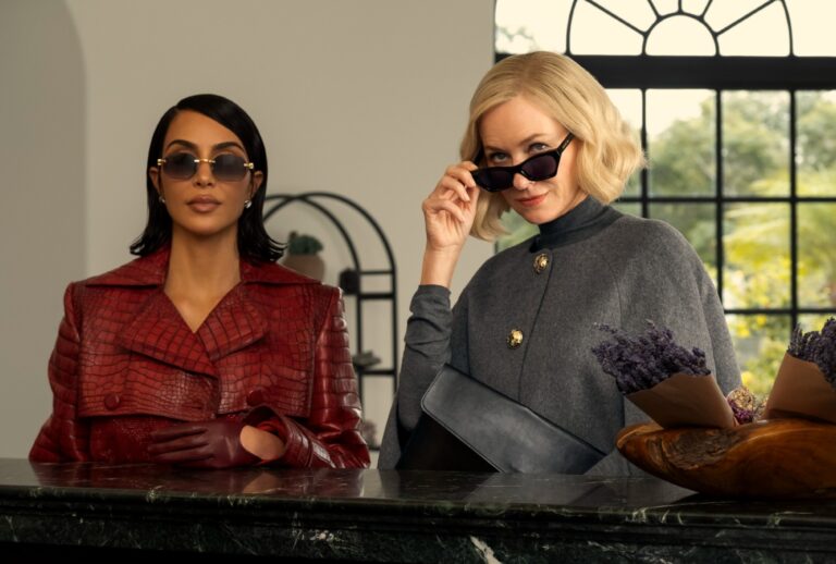 Kim Kardashian as Allura Grant and Naomi Watts as Liberty Ronson in "All's Fair" (Disney/Ser Baffo)