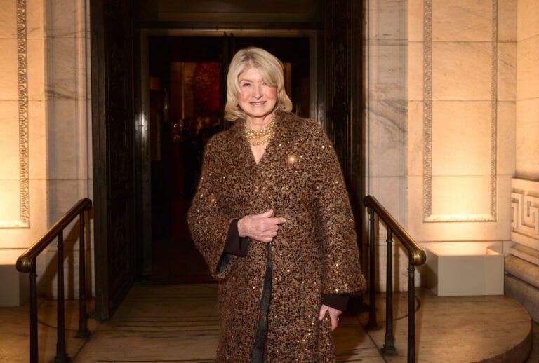Martha Stewart attends the 2025 Library Lions gala at New York Public Library on November 03, 2025 in New York City. (Valerie Terranova/Getty Images)