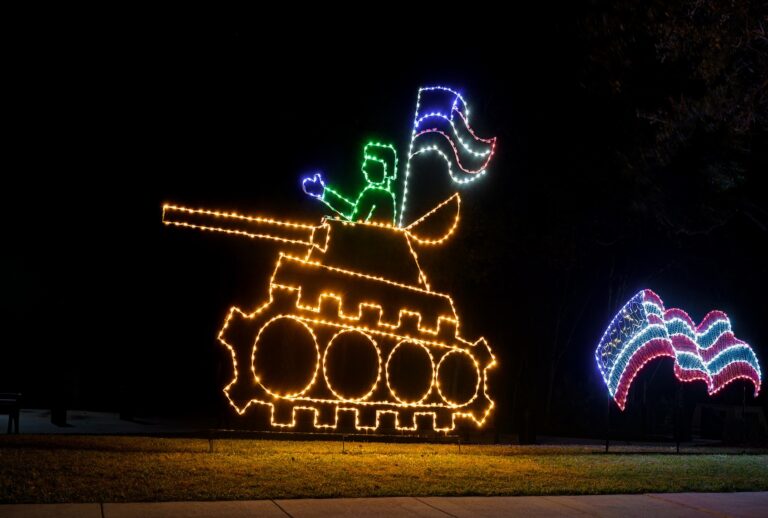 Christmas lights in Veterans Memorial Park, Port St. Lucie, Florida (Getty Images)