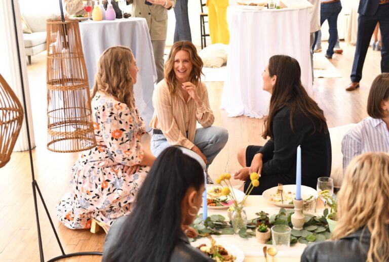 Ashley Tisdale partners with goodnest to celebrate the launch of the sustainable baby care brand in New York City (Noam Galai/Getty Images for goodnest)