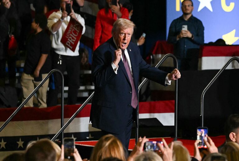 President Donald Trump at a political rally in Rocky Mount, North Carolina, on Dec. 19, 2025. (ANDREW CABALLERO-REYNOLDS / AFP via Getty Images)