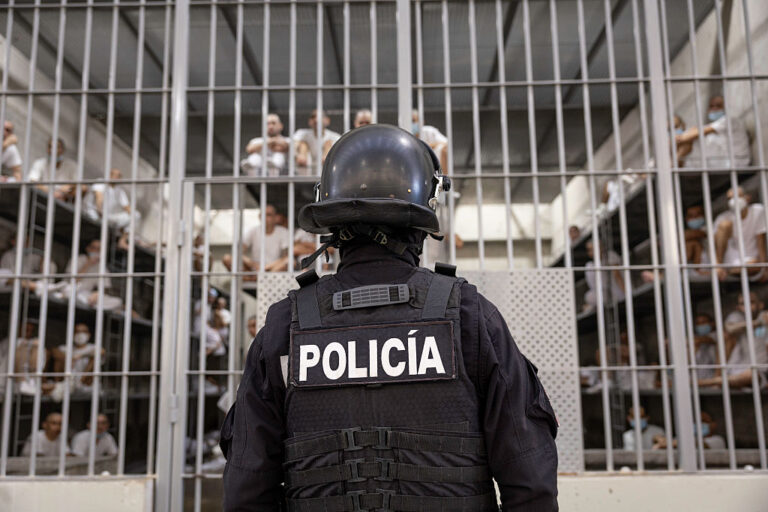 Accused gang members and assumed criminals have been deported to CECOT (Centro de Confinamiento del Terrorismo), a notorious maximum-security prison in El Salvador where the Trump administration has been sending those who it deems as "illegal." (John Moore / Getty Images)