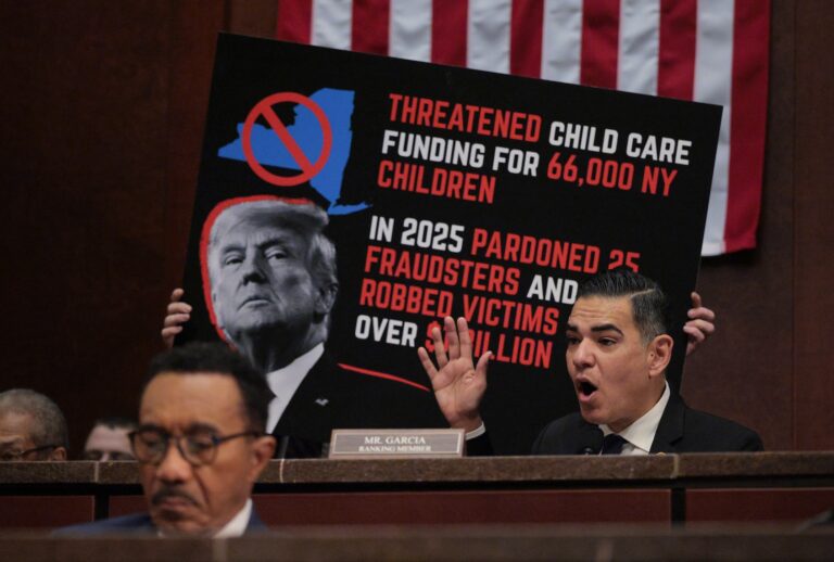 WASHINGTON, DC - JANUARY 07: Ranking Member Rep. Robert Garcia (D-CA) speaks during a House Oversight and Government Reform Committee hearing about the Trump Administration's decision to freeze $10 billion in child care funds for families with low incomes in California, Colorado, Illinois, Minnesota and New York at the U.S. Capitol on January 07, 2026 in Washington, DC. Federal prosecutors filed charges against dozens of people in Minnesota, many from the area's Somali community, with stealing upwards of billions of taxpayer dollars through fraudulent social services schemes. (Photo by Chip Somodevilla/Getty Images)
