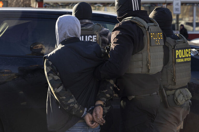 ICE continues to arrest US citizens, sometimes rather violently, as bystanders continue to record their actions to hold them accountable. (Mostafa Bassim / Getty Images)