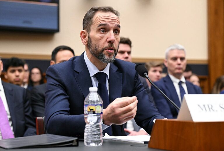 Former special counsel Jack Smith testifies before the House Judiciary Committee about his investigations into President Donald Trump on Jan. 22, 2026. ( SAUL LOEB / AFP via Getty Images)