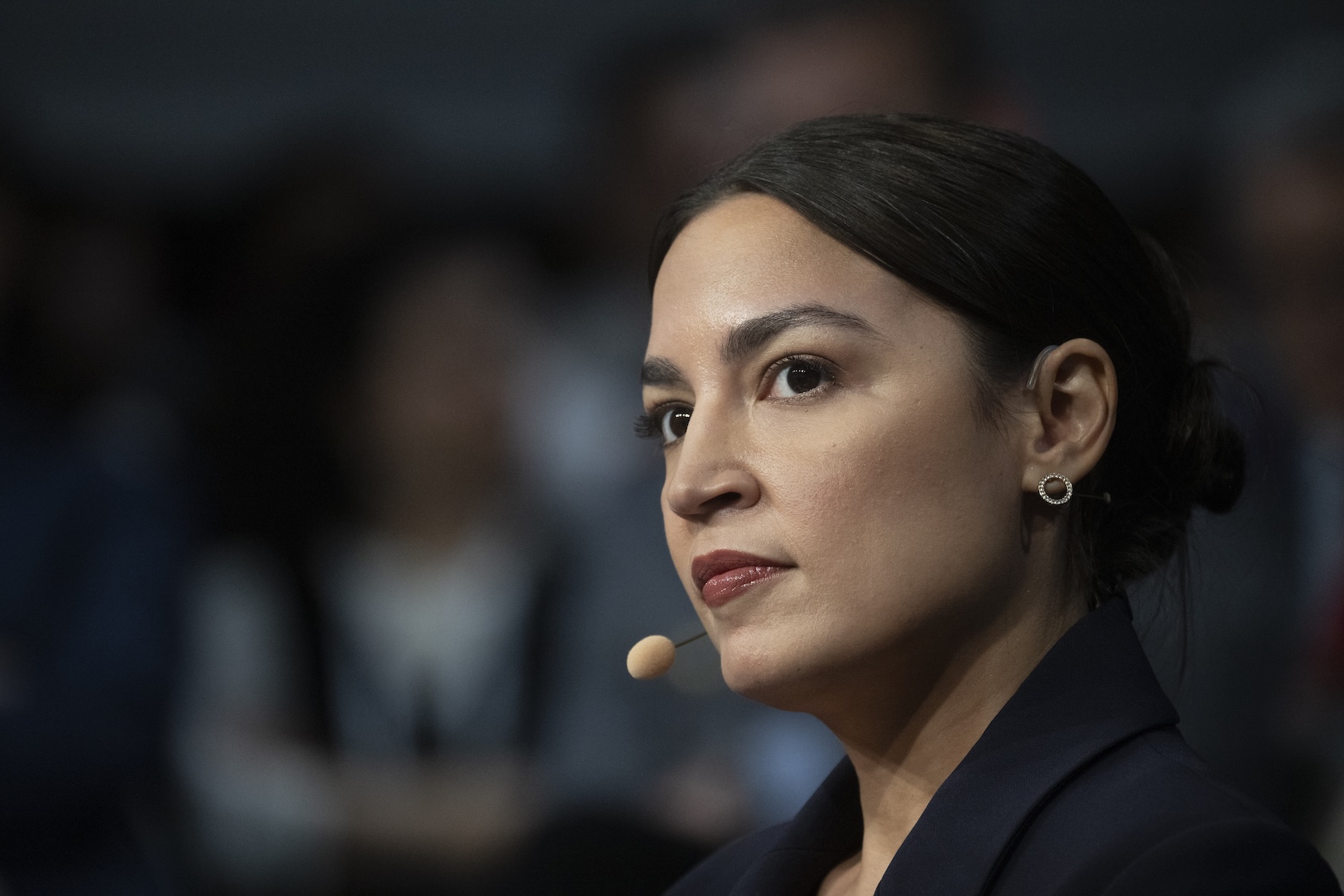 Rep. Alexandria Ocasio-Cortez, D-N.Y., at the Munich Security Conference, Feb. 13, 2026. (Marijan Murat/picture alliance via Getty Images)