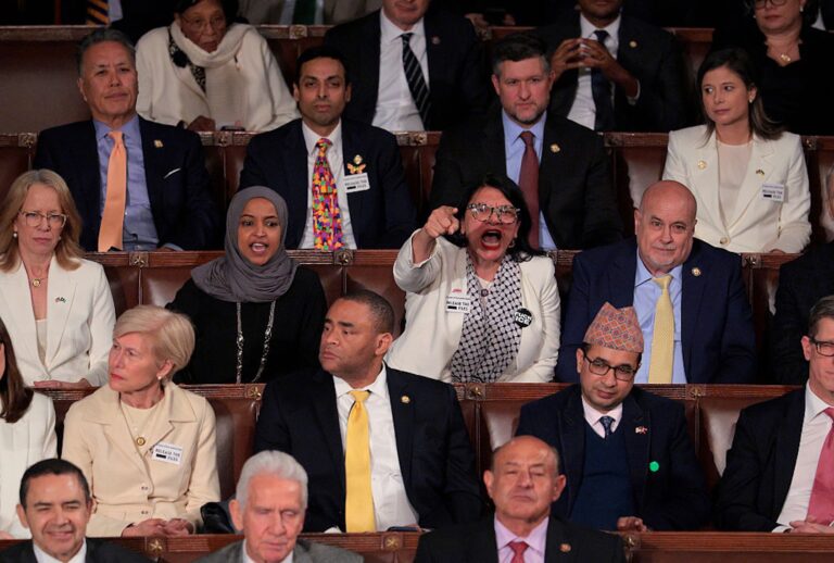 Democrats were divided in their responses to Trump's State of the Union (Chip Somodevilla/Getty Images)