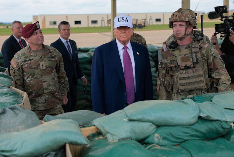 President Donald Trump has talked of military intervention in Mexico (Anna Moneymaker/Getty Images)