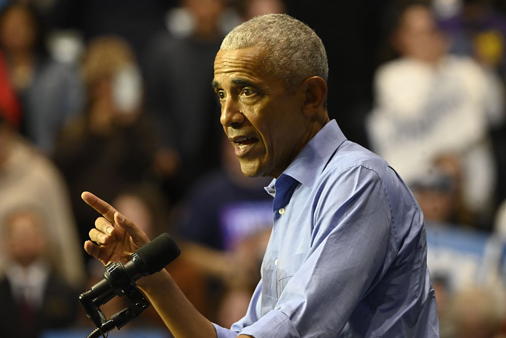 Former President Barack Obama isn't shying away from addressing current issues of division and cruelty. Even when it involves him directly. (Kyle Mazza / Getty Images)