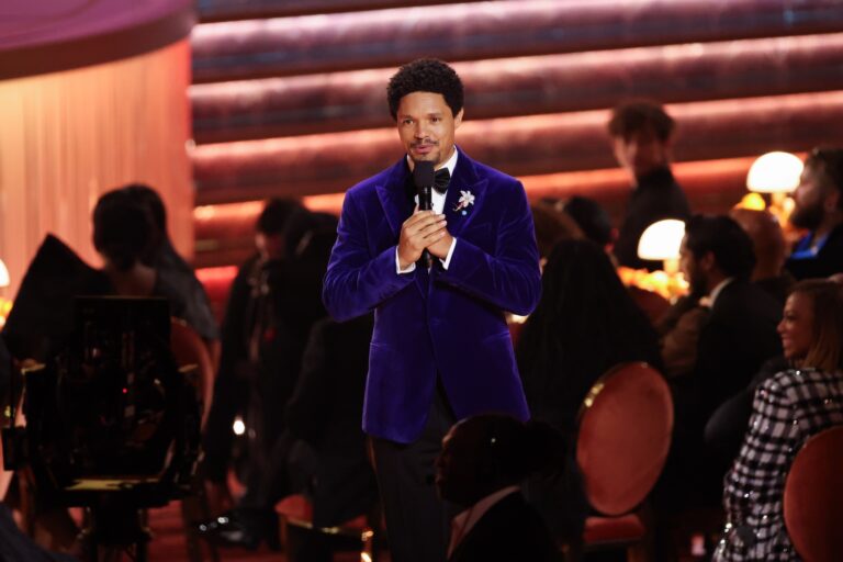 Trevor Noah at the 68th GRAMMY Awards held at the Crypto.com Arena on February 01, 2026 in Los Angeles, California. (Photo by Christopher Polk/Billboard via Getty Images)