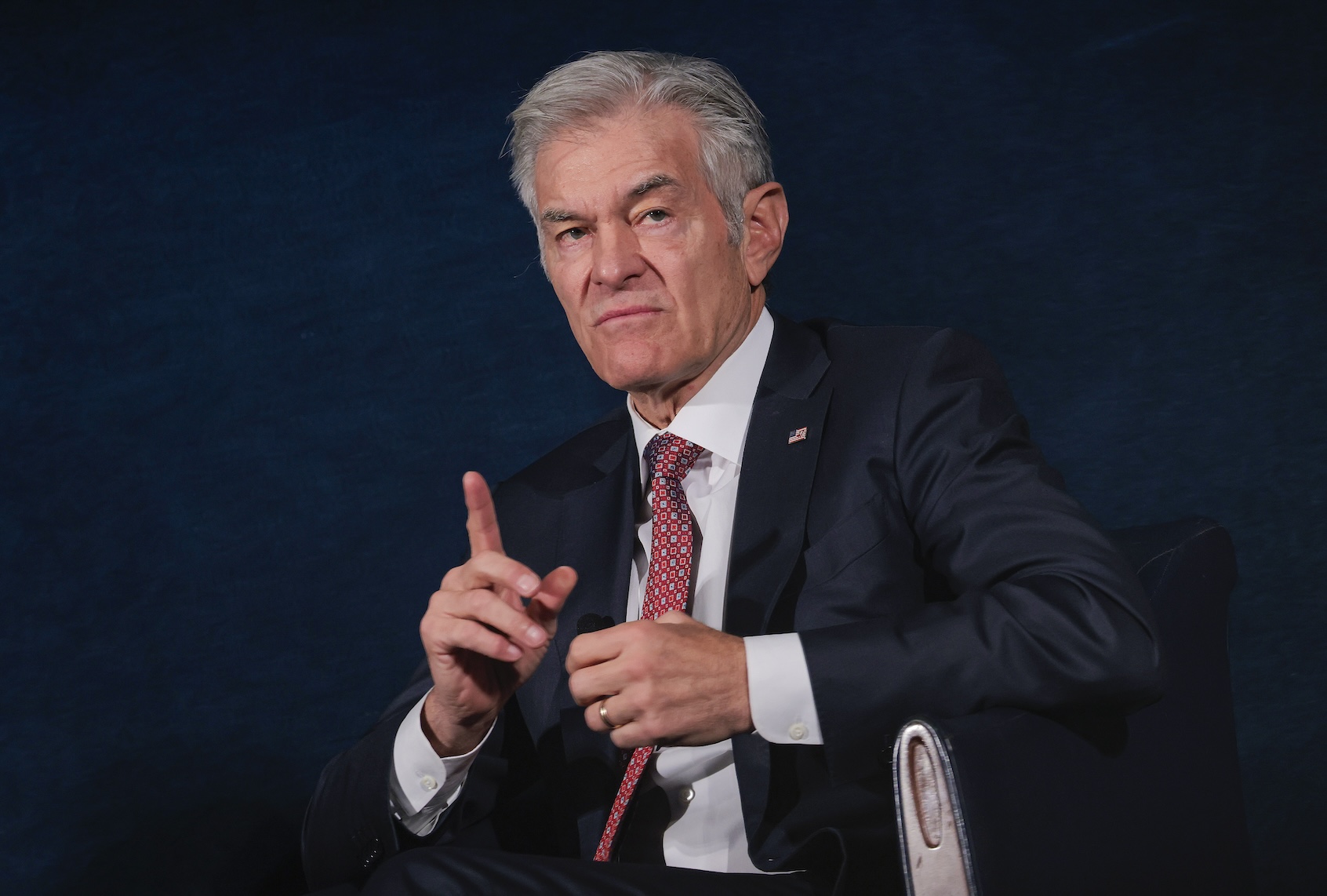 Centers for Medicare and Medicaid Services Administrator Mehmet Oz speaks at a fireside chat in the National Press Building on February 02, 2026 in Washington, DC. (Photo by Heather Diehl/Getty Images)
