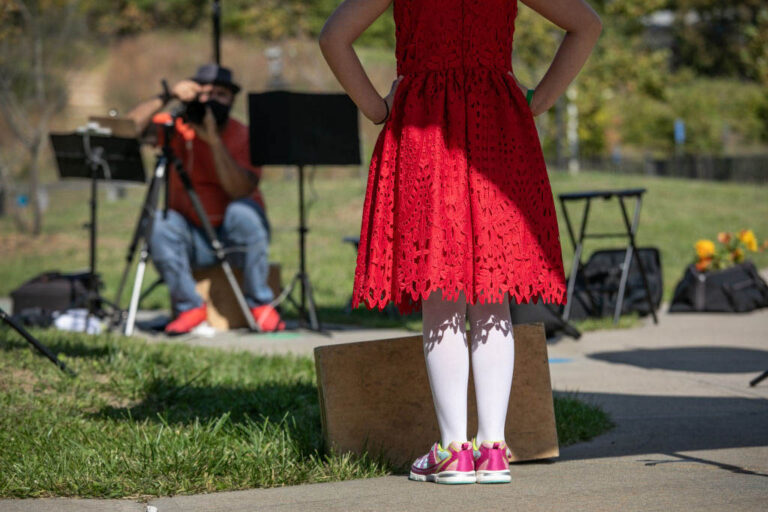 A student has her portrait made during picture day. (John Moore/Getty Images)